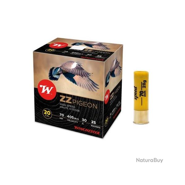 Cartouches WINCHESTER 20 70 ZZ Pigeon 30g x25