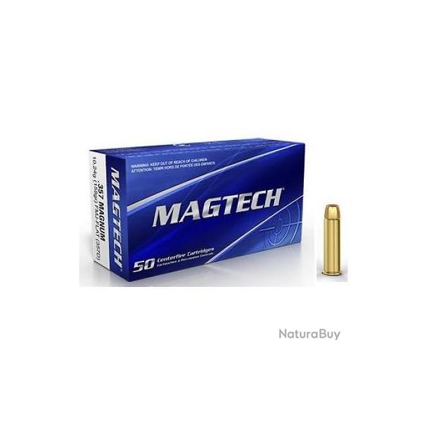 Munitions MAGTECH 357 Mag FMJ 158gr x50