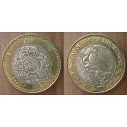Mexique 10 Pesos 1998 Bi Metallique Piece Peso Mexico