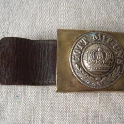 Boucle de ceinture prussienne date 1915  allemande 1914 / 18 1gm 100 % originale