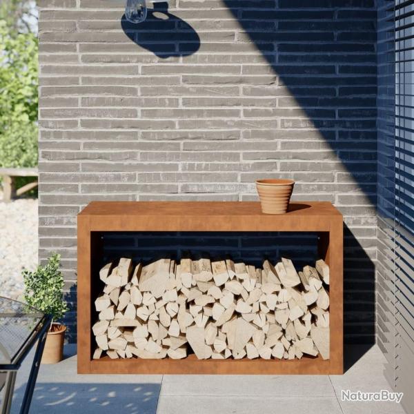 tagre  bois 100x40x60 cm acier rsistant aux intempries alsavelo