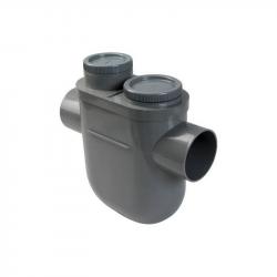 Siphon disconnecteur Nicoll YDT monobloc D100mm FF à coller sans bouchon en partie basse