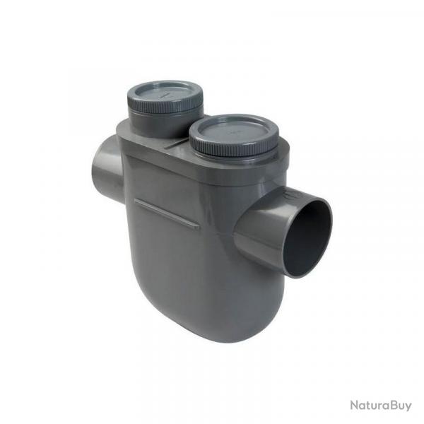 Siphon disconnecteur Nicoll YDT monobloc D100mm FF  coller sans bouchon en partie basse