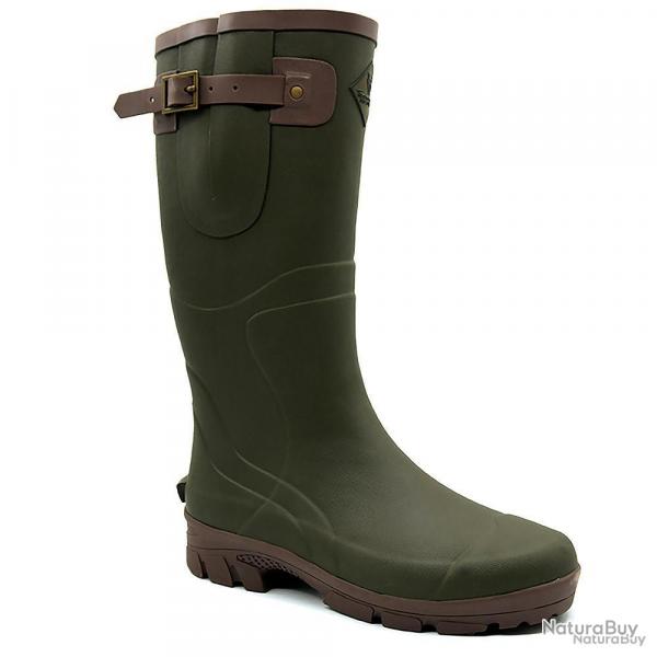 Bottes de chasse Texas antidrapantes caoutchouc kaki