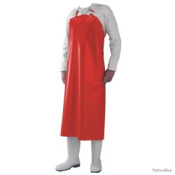 Tablier de boucher rouge
