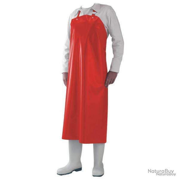 Tablier de boucher rouge
