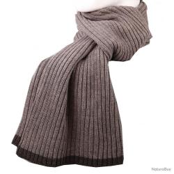 Écharpe en laine marron