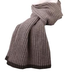 Écharpe isolante respirante douce laine de qualité marron