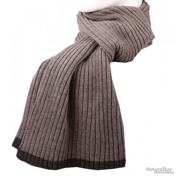 charpe en laine marron