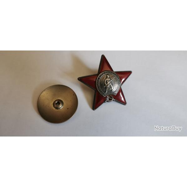 Mdaille de l'ordre de l'toile rouge numrote