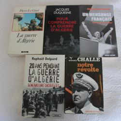 Lot 5 livres guerre d'Algérie
