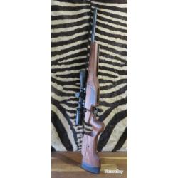 Carabine SAKO Quad Range cal.22lr canon lourd 56 cm fileté + lunette HAWKE 4-16x50