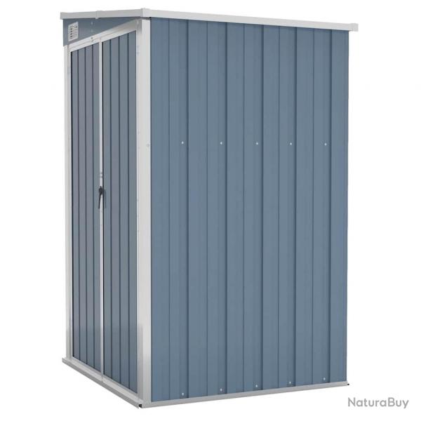 Remise de jardin murale 118 x 100 x 178 cm acier galvanis gris 02_0044056