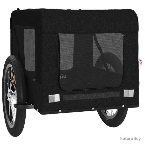 Remorque chariot transport de vlo pour animaux de compagnie noir 02_0044221