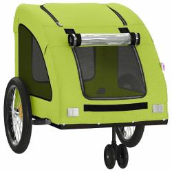 Remorque chariot transport de vélo pour animaux de compagnie vert 02_0044237