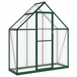Serre tente abri plante fleur légumes avec cadre de base 169 x 58 x 195 cm aluminium vert 02_0044493