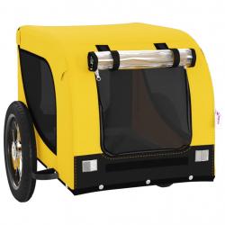 Remorque chariot transport de vélo pour animaux de compagnie jaune 02_0044311
