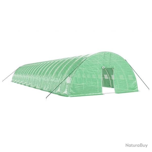 Serre tente abri plante fleur lgumes avec cadre en acier 120 m 20 x 6 x 2,85 m vert 02_0044542