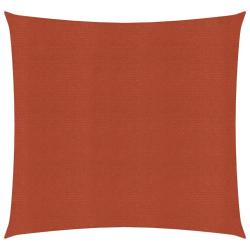 Voile d'ombrage 160 g/m&sup2; terre cuite 7 x 7 m PEHD 02_0009358