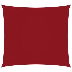 Voile toile d'ombrage parasol tissu oxford carré 3,6 x 3,6 m rouge 02_0009480