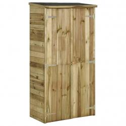Abri à outils pour jardin Pin 85 x 48 x 177 cm marron 02_0022432
