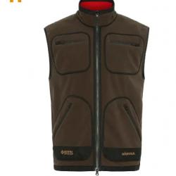 Vente Flash ! Gilet Harkila Kamko FLEECE coloris : Brown/Red