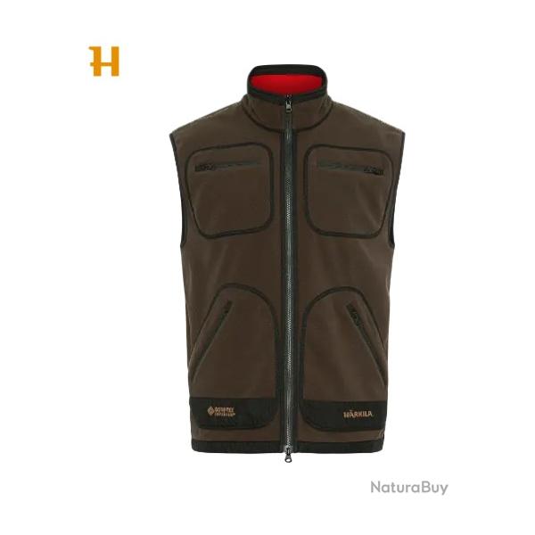 Vente Flash ! Gilet Harkila Kamko FLEECE coloris : Brown/Red