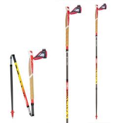 Bâtons de Trail TSL "Trail Carbon 4 Cork Cross" (fabriqué en France) 125 cm