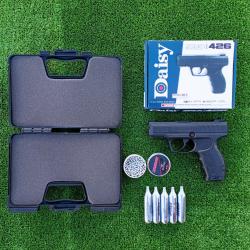 Pistolet Daisy Powerline 426 Bbs Acier 4,5 mm , 430 Fps ,131 m/seg. + 500 billes en acier + Mallette