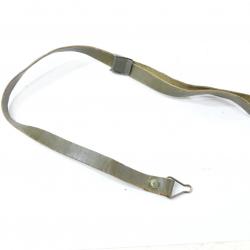 Jugulaire en cuir vert pour liner de casque type US M1 / Fr M51 et dérivés exportation