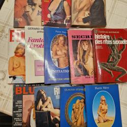 Collection de 38 livres de poche érotiques années 60 70