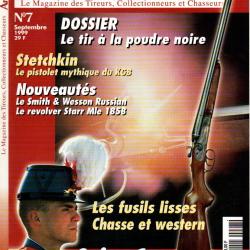 armes et tir 7 saint-cyr, smith et wesson 3 44 russian, 14 modèles air comprimé, stetchkine, fusil u