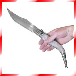Navaja Bandolera (couteau pliant géant) Inox - Manche imitation nacre