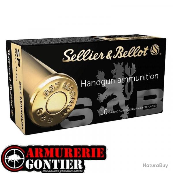 Munitions SELLIER&BELLOT 357 Magnum FMJ 10.2g / 158gr boite de 50