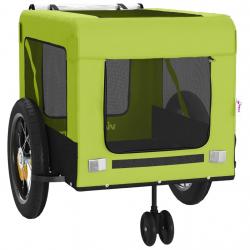 Remorque chariot transport de vélo pour animaux de compagnie vert 02_0044287