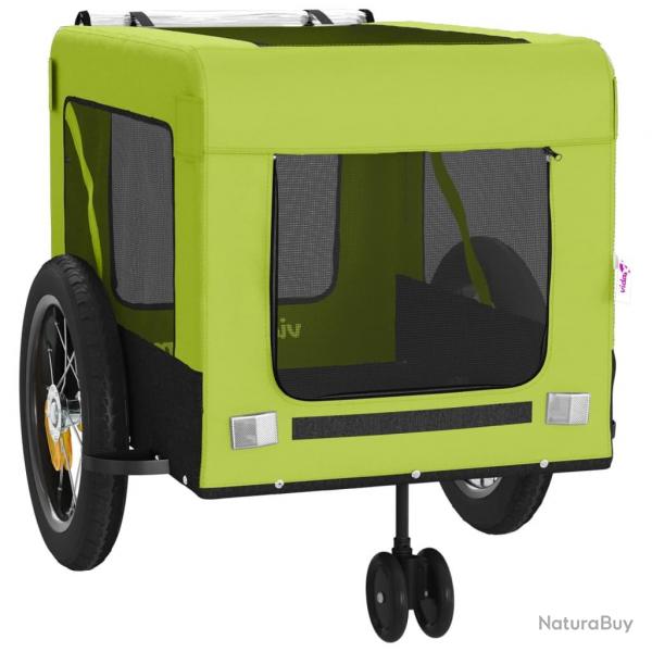 Remorque chariot transport de vlo pour animaux de compagnie vert 02_0044287