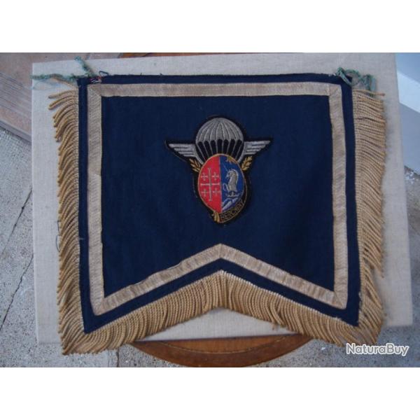 Flamme Clairon Trompette  1er rgiment de hussards parachutistes