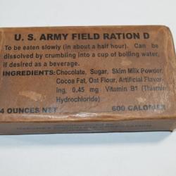 Ration US Américain D US Field Ration D Chocolate WW2 1939/1945 USA
