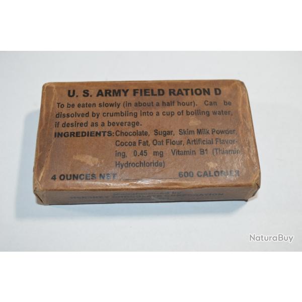 Ration US Amricain D US Field Ration D Chocolate WW2 1939/1945 USA