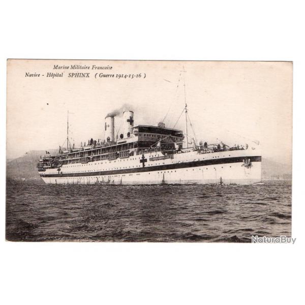 CPA  MARINE MILITAIRE FRANCAISE NAVIRE HOPITAL SPHINX N194