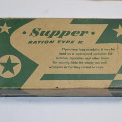 Ration Militaire US / USA  A Supper unit Pleine Américain D/Day Débarquement 1939/1945