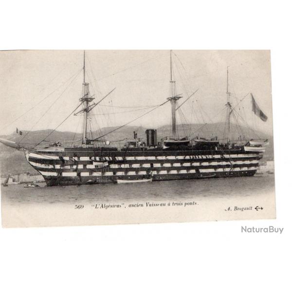 CPA  MARINE "LAlgesiras " ancien Vaiseau a Trois ponts N179