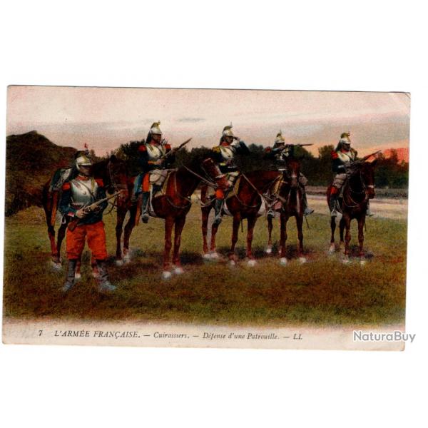 CPA  - L ARME  FRANAISE-  CUIRASSE DFENSE DUNE PATROUILLE  N814