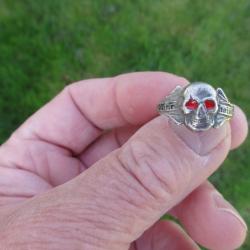 équipement,matériel militaire allemand, bague  militaria