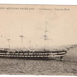 CPA  MARINE MILITAIRE FRANCAISE -LA COURONNE.VAISSEAU ECOLE  N°112