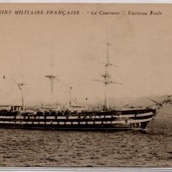 CPA  MARINE MILITAIRE FRANÇAISE -LA COURONNE.VAISSEAU ÉCOLE  N°1026