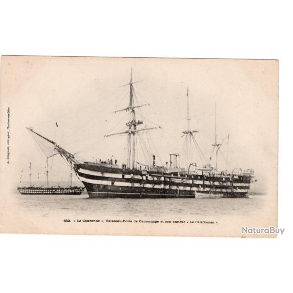 CPA  MARINE " -LA COURONNE.VAISSEAU ECOLE DE CANONNAGE  N511