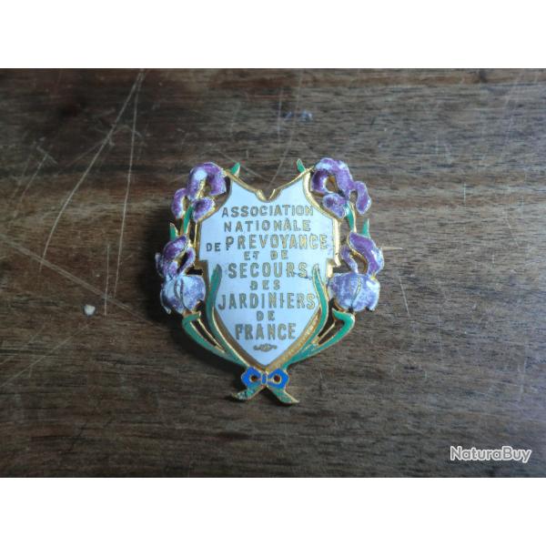 insigne broche maille association nationale de prvoyance et de secours des jardiniers de france