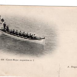 CPA  Marine Militaire- Bateau Militaire. - Canot-Major. inspection N°806