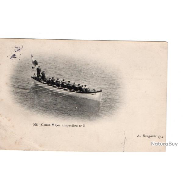 CPA  Marine Militaire- Bateau Militaire. - Canot-Major. inspection N806